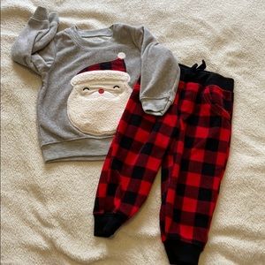 SALE 3/$12 Carter’s Fleece Santa Pajama Set